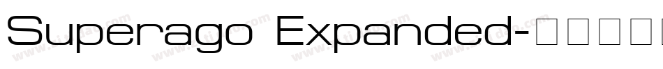 Superago Expanded字体转换